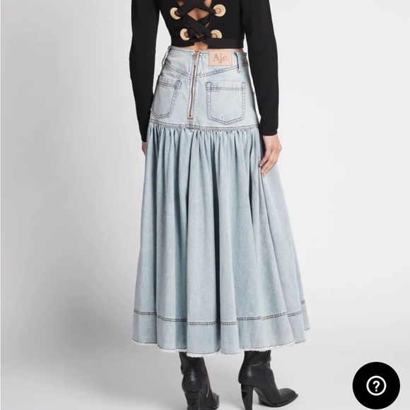 Aje Belmod denim button skirt - Picture 4 of 5